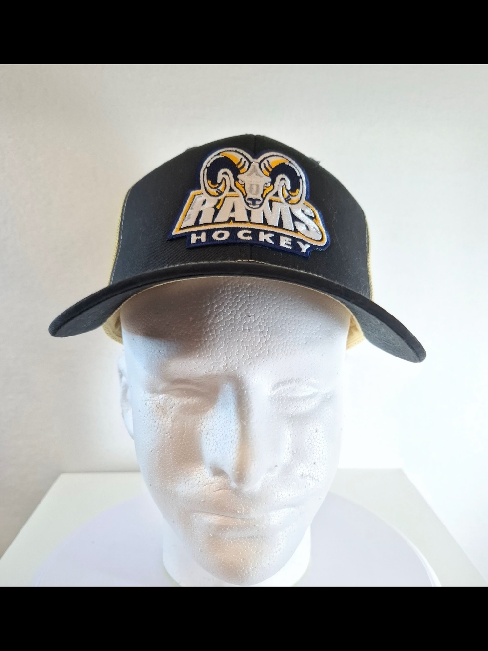 NHL Rams Hockey Black and Gold Snapback Hat